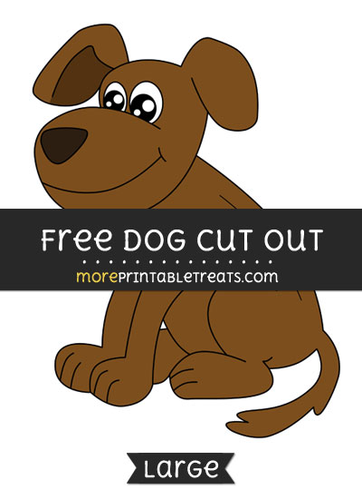 Free Dog Cut Out - Large size printable