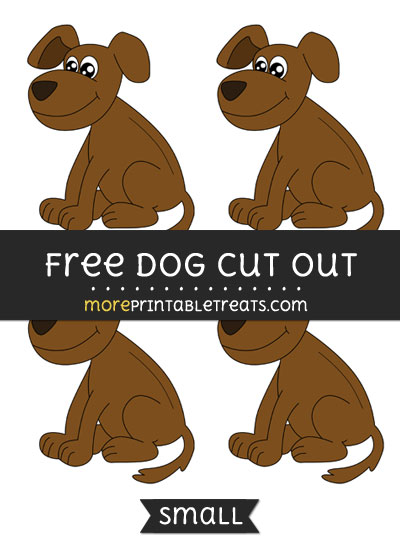 Free Dog Cut Out - Small Size Printable