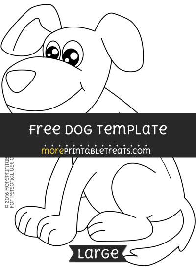 Free Dog Template - Large