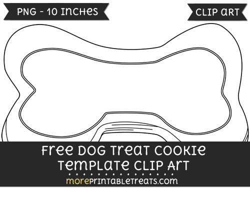 Free Dog Treat Cookie Template - Clipart