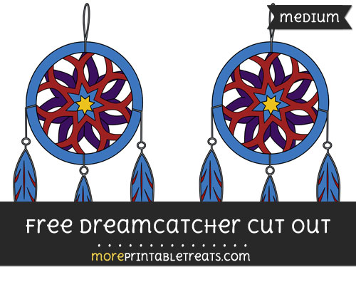 Free Dreamcatcher Cut Out - Medium Size Printable