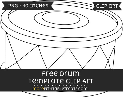 Free Drum Template - Clipart