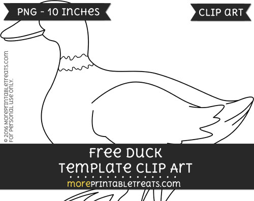 Free Duck Template - Clipart