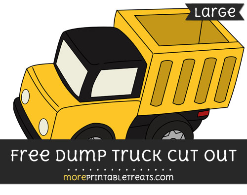 Free Dump Truck Cut Out - Large size printable