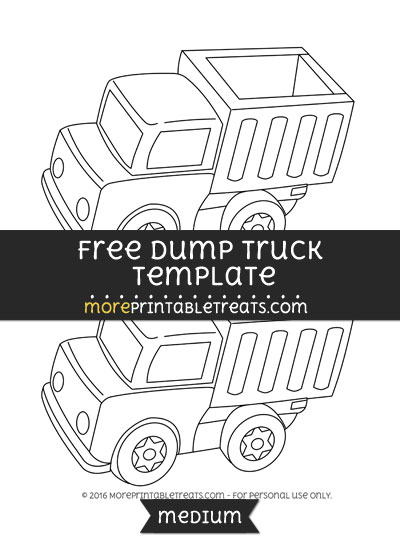 Free Dump Truck Template - Medium