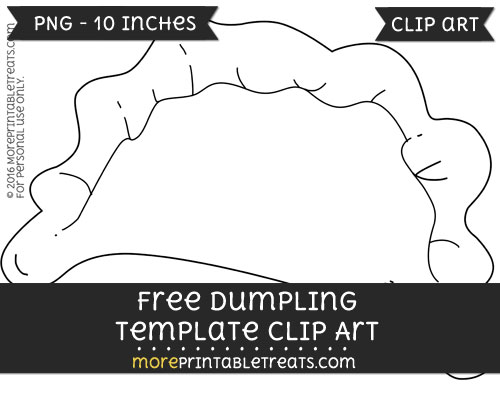 Free Dumpling Template - Clipart