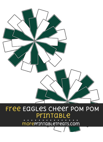 Free Philadelphia Eagles Cheer Pom Pom Cut Out Decoration