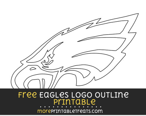 Free Large Philadelphia Eagles Logo Outline