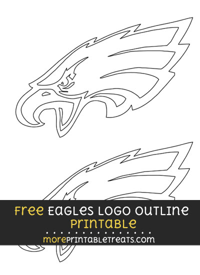Free Medium-Size Philadelphia Eagles Logo Outline