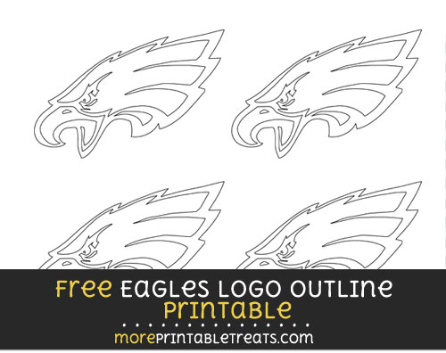Free Small-Size Philadelphia Eagles Logo Outline