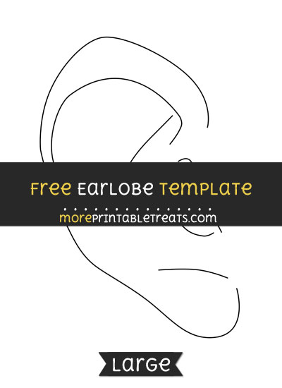Free Earlobe Template - Large