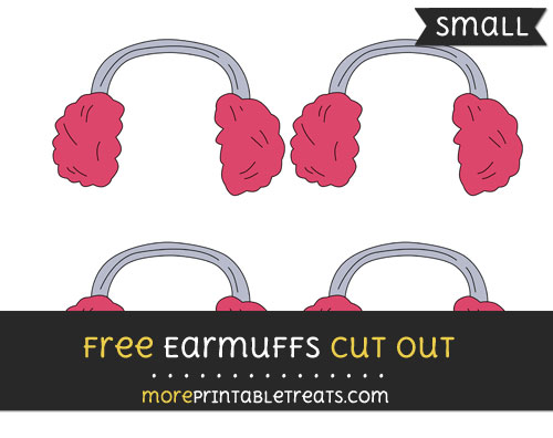 Free Earmuffs Cut Out - Small Size Printable
