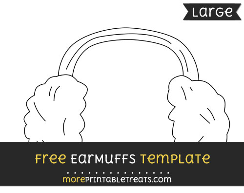 Free Earmuffs Template - Large