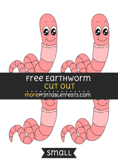 Free Earthworm Cut Out - Small Size Printable
