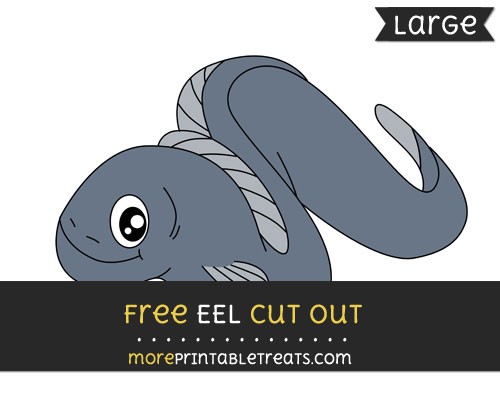 Free Eel Cut Out - Large size printable