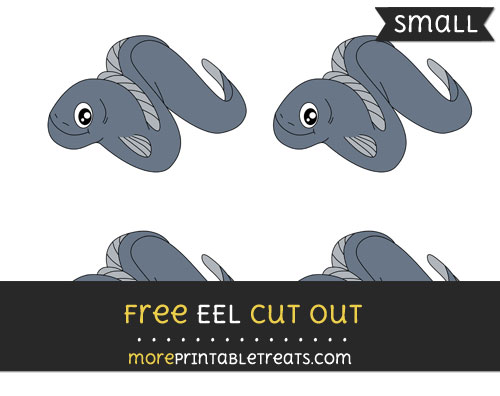 Free Eel Cut Out - Small Size Printable
