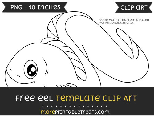 Free Eel Template - Clipart