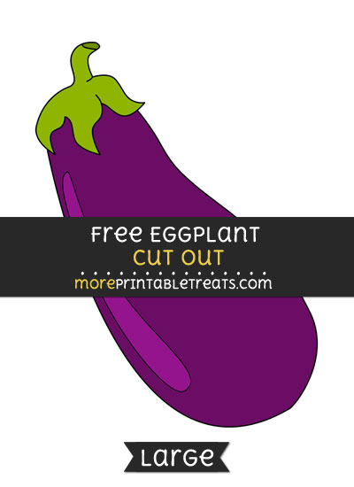 Free Eggplant Cut Out - Large size printable
