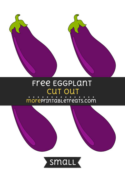 Free Eggplant Cut Out - Small Size Printable