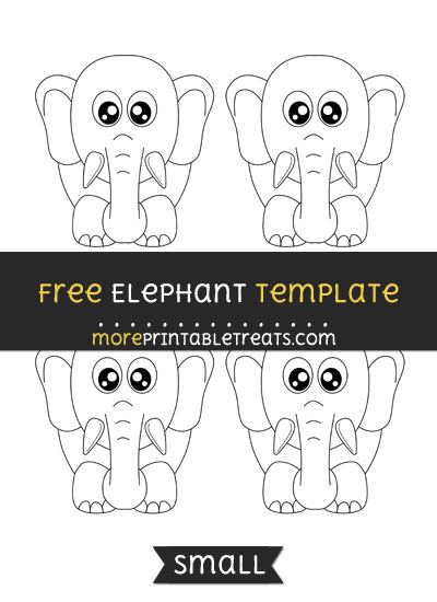 Free Elephant Template - Small