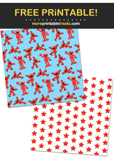 Free Printable Elmo Pattern Paper