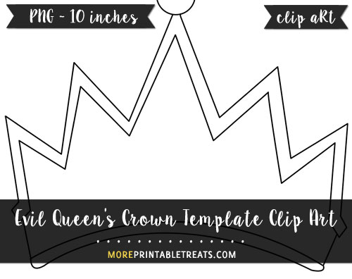 Free Evil Queen's Crown Template - Clipart