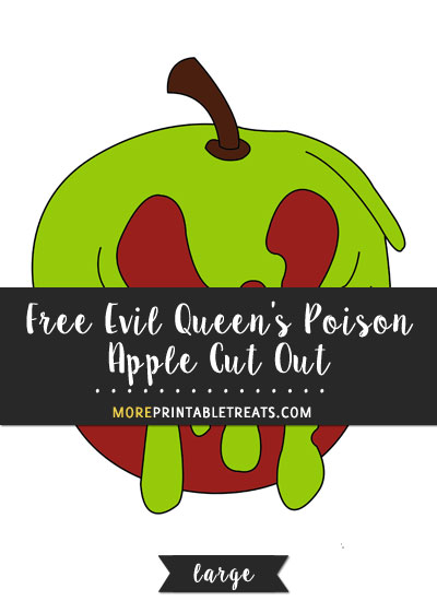 Free Evil Queen's Poison Apple Cut Out - Large