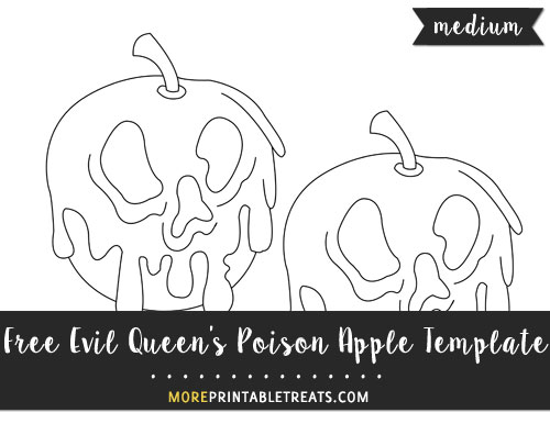 Free Evil Queen's Poison Apple Template - Medium Size