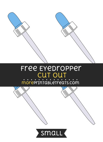 Free Eyedropper Cut Out - Small Size Printable