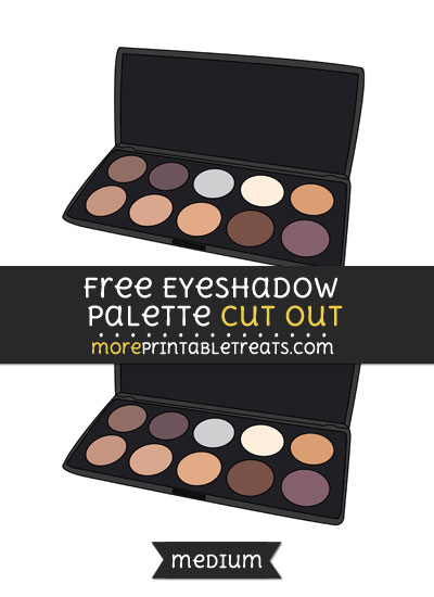Free Eyeshadow Palette Cut Out - Medium Size Printable