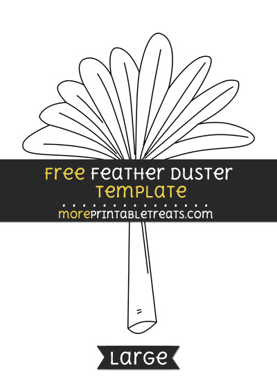 Free Feather Duster Template - Large