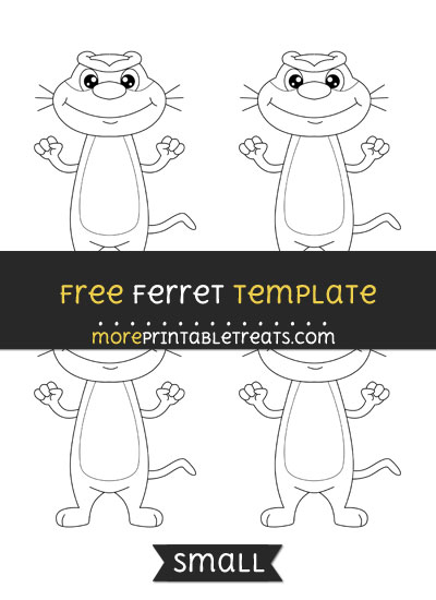 Free Ferret Template - Small