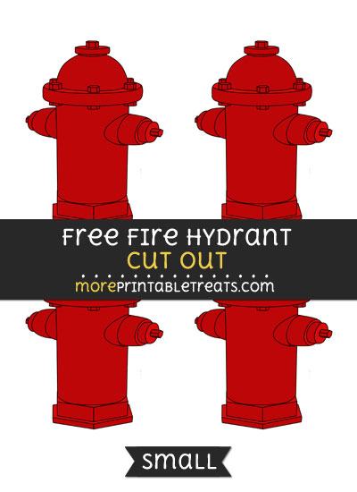 Free Fire Hydrant Cut Out - Small Size Printable