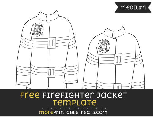 Free Firefighter Jacket Template - Medium