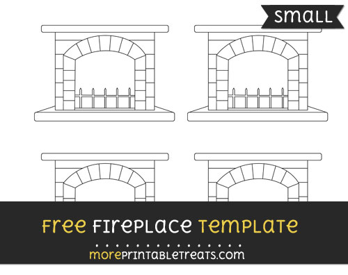 Free Fireplace Template - Small