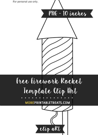 Free Firework Rocket Template - Clipart