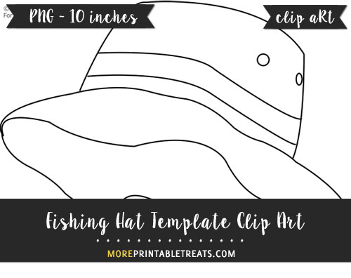 Free Fishing Hat Template - Clipart