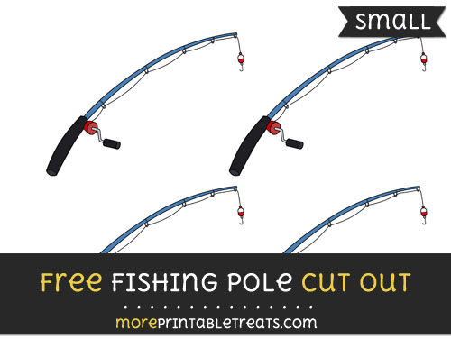 Free Fishing Pole Cut Out - Small Size Printable