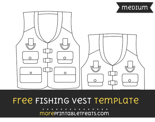Free Fishing Vest Template - Medium