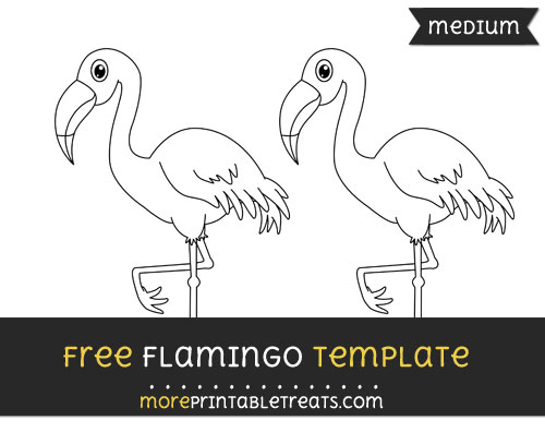 Free Flamingo Template - Medium