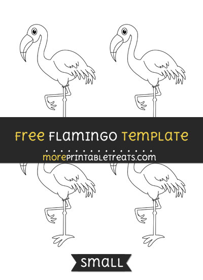 Free Flamingo Template - Small