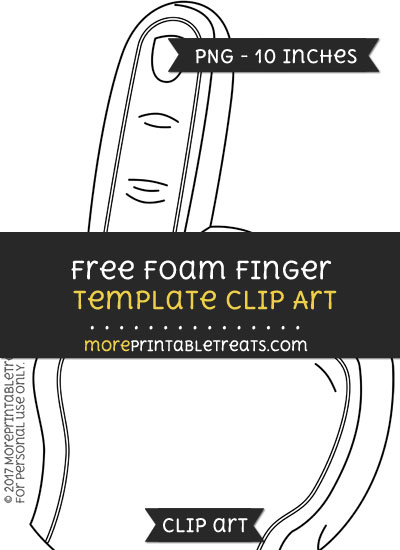 Free Foam Finger Template - Clipart