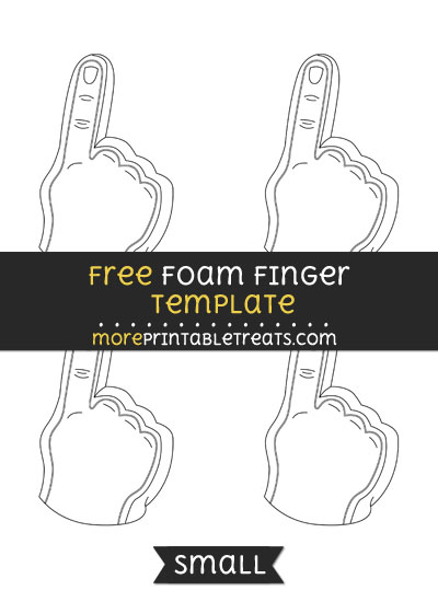 Foam Finger Template – Small