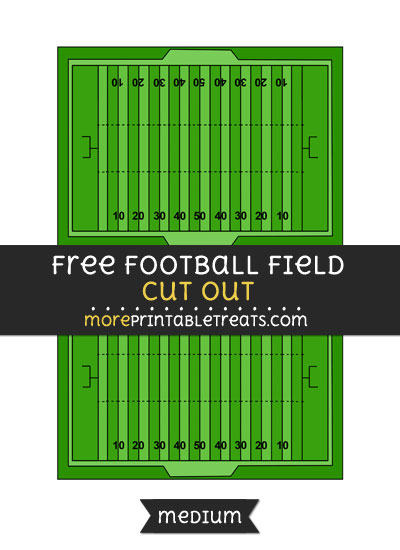 Free Football Field Cut Out - Medium Size Printable