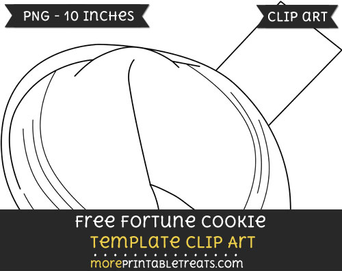 Fortune Cookie Template Clipart