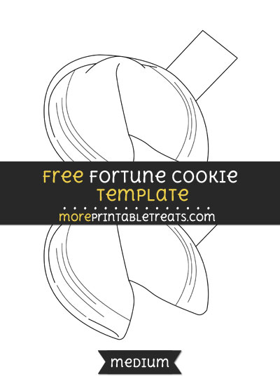 Free Fortune Cookie Template - Medium