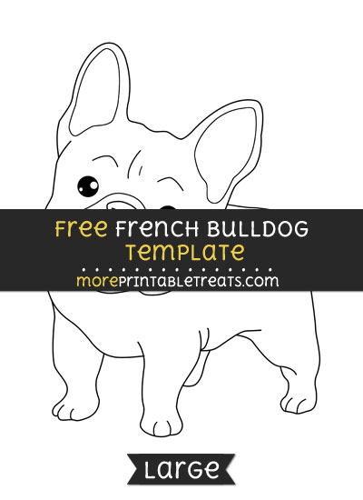 Free French Bulldog Template - Large