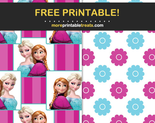 Free Printable Frozen Sisters Scrapbook Papers