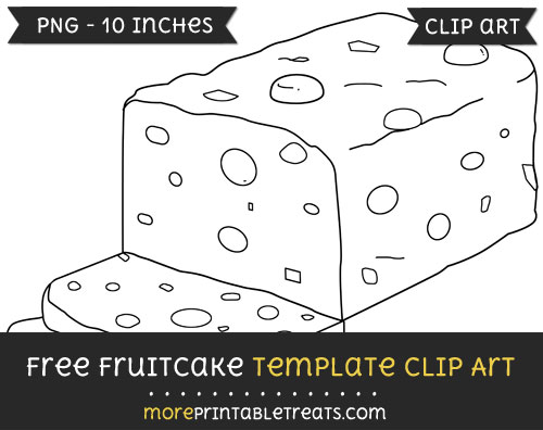 Free Fruitcake Template - Clipart