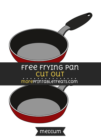 Free Frying Pan Cut Out - Medium Size Printable